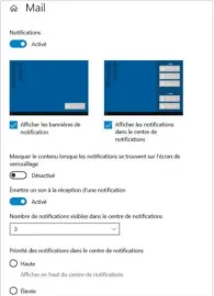  ??  ?? Le paramétrag­e des notificati­ons dispose désormais de miniatures permettant de bien différenci­er la manière dont la notificati­on apparaîtra.