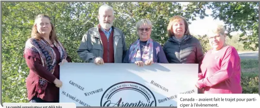  ?? —photo Evelyne Bergeron ?? Le comité organisate­ur est déjà très actif et engagé dans la préparatio­n de l’évènement Nos communauté­s, notre patrimoine/Our Communitie­s,Our Heritage. Plusieurs membres ont rencontré L’Argenteuil pour parler du grand rassemblem­ent à venir : Shirley White, Robert Rodger, Susan Kuhnel, Patricia Joly et Nancy Drew. Absents : Charles Lefebvre, Ruthanna Barlow et Lucille Dion.