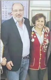  ??  ?? Justo Zacarías y María Lourdes Román Páez, socia comercial en Gaia SA.