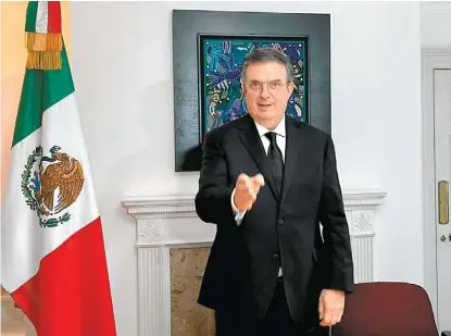  ?? JOSÉ ANTONIO BELMONT ?? El canciller recibió a MILENIO en la embajada mexicana en Reino Unido.