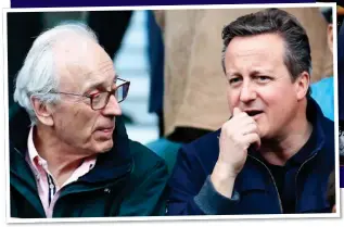  ??  ?? FRIENDS: David Cameron with Lord Chadlingto­n, who planned to set up the fund