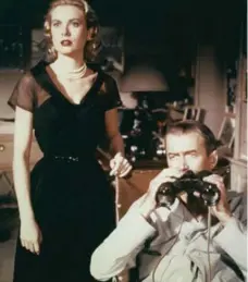  ??  ?? Grace Kelly and James Stewart in Alfred Hitchcock’s Rear Window. A print of the film was given to TIFF by NBC Universal.