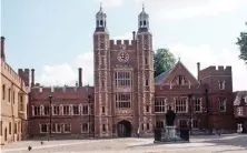  ??  ?? Exclusive: Eton College where fees are £37,000