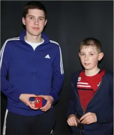  ??  ?? Brothers Daniel and John Dineen received their medals.