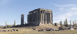  ??  ?? A general view from the Zeus Temple in the ancient city of Aizanoi, Kütahya, western Turkey, July 30, 2021.