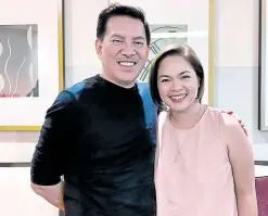  ?? —PHOTO FROM RITO P. ASILO ?? Brillante Ma Mendoza (left) and Judy Ann Santos