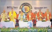  ?? HT PHOTO ?? Dr Tessy Thomas (centre), project director for AgniIV, DRDO, at the convocatio­n ceremony of BITS Pilani on Sunday.