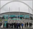  ??  ?? GOAL-DEN TICKET: Wembley