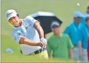  ??  ?? Anirban Lahiri made costly bogeys on the 12th and 16th holes to fall out of the title chase at the Macao Open on Sunday. AFP