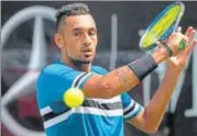  ?? AFP ?? Nick Kyrgios beat Maximilian Marterer 64, 46, 63 in Stuttgart.