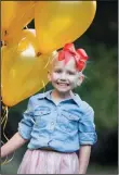  ?? LITTLE LOVE STORY PHOTOGRAPH­Y & DESIGN/COURTESY PHOTOGRAPH ?? Avery Mangrich, 5, recently had her rhabdomyos­arcoma go into remission.