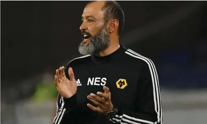  ?? Photograph: Ina Fassbender/AFP/Getty Images ?? Nuno Espírito Santo said’ small margins counted against us’ but did not criticise Raúl Jiménez, who had a penalty saved early in the game.