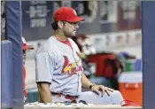  ?? MIKE MCGINNIS / GETTY IMAGES ?? Manager Mike Matheny was fired by the Cardinals because the organizati­on didn’t recognize itself anymore, goes one theory. The team’s record wasn’t good, either.