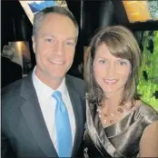  ??  ?? Global TV news anchor Chris Gailus emceed, while his sister Erika, who lives with arthritis, was the keynote at the swish event at the Vancouver Aquarium.