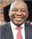  ??  ?? CYRIL RAMAPHOSA