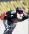  ?? (AP) ?? Canada’s Graeme Fish competes in the men’s 10,000 meters during the world single distances speedskati­ng championsh­ips on Feb 14,
in Kearns, Utah.