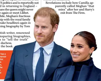  ?? ?? Prince Harry has a bombshell memoir coming out this year while his wife, Meghan, is set to be the subject of an unauthoris­ed biography.