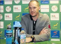  ?? Picture: GALLO IMAGES ?? SLASHING STEREOTYPE­S: Pumas coach Brent Janse van Rensburg