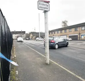  ??  ?? Terror The incident took place in Stravanan Road, Castlemilk, Glasgow