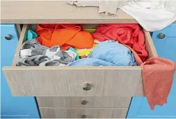  ??  ?? From chaos in a chest of drawers to decluttere­d, organised and orderly, Kondo-style.