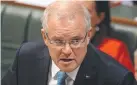  ??  ?? PERSONA: Prime Minister Scott Morrison.