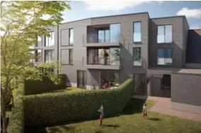  ?? FOTO KPLN ?? De façade van het project oogt modern, de appartemen­ten zijn ruim, zegt de architect.