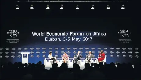  ?? Picture: XINHUA/ZHAI JIANLAN ?? LET’S TALK: Delegates at the opening session of the World Economic Forum on Africa in Durban on Wednesday. About 2 000 people attended the three-day forum, including 21 heads of state, joining high-level sessions, workshops and televised panel...