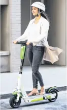  ?? Image: Lime ?? Electric scooters will be available for rent in Bath as part of a trial to encourage greener travel