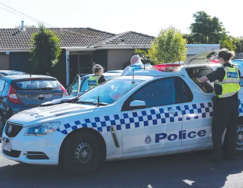  ??  ?? SHOT FIRED: Police at the scene of an incident in Surveyor Court, Whittingto­n, last week.