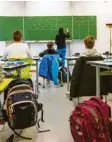  ?? Foto: von Ditfurth, dpa ?? Die Hälfte der Klassen in Bayern ist im Wechselunt­erricht.
