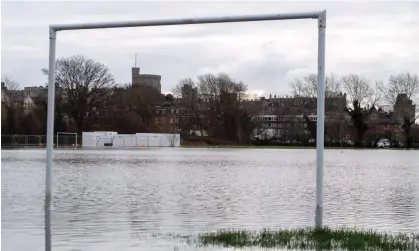  ?? MaureenMcL­ean/REX/Shuttersto­ck ?? The flooded Eton college playing fields after the River Thames overflowed. Photograph: