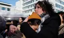  ?? ?? Pro-Palestinia­n demonstrat­ors outside the internatio­nal court of justice on Friday. Photograph: Piroschka van de Wouw/Reuters