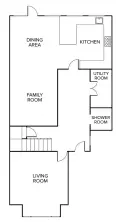  ??  ?? DINING AREA
FAMILY ROOM
LIVING ROOM
KITCHEN
UTILITY ROOM
SHOWER ROOM GROUND FLOOR