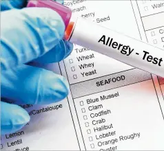  ?? DREAMSTIME ?? Researcher­s recently conducted a study, published in JAMA Network Open, to determine the prevalence and severity of food allergies among adults in the United States.