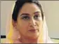  ??  ?? Harsimrat Kaur Badal