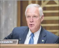  ?? AP FILE PHOTO ?? U.S. Sen. Ron Johnson, R-Wis., chairs a recent U.S. Senate subcommitt­ee.