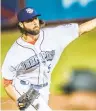  ?? CHERYL PURSELL ?? Left hander Jonathan Hennigan has been solid out of the IronPigs bullpen in 2022.