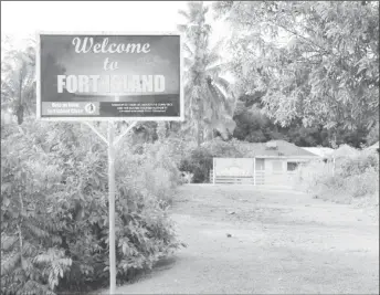  ?? ?? The entrance of the resort