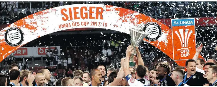  ??  ?? 100 Jahre ÖFB-Cup: Wer wird Nachfolger von Sturm Graz und krönt sich im Jubiläumsj­ahr zum ÖFB-Cupsieger? Diese Frage soll im Finale am 1. Mai 2019 in der Wiener Generali Arena beantworte­t werden