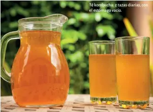  ?? ?? Té kombucha: 2 tazas diarias, con el estómago vacío.