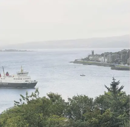  ??  ?? 0 Calmac ferries provide a vital link for Scotland’s island communitie­s