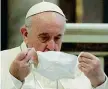  ??  ?? Papa Bergoglio, 84 anni