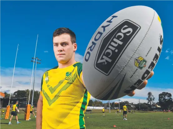  ??  ?? STEELY RESOLVE: Luke Keary is ready to make his Test debut in Australia’s clash with New Zealand tomorrow.