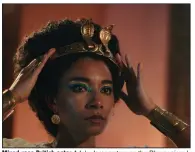  ?? (Netflix via TNS) ?? Mixed-race British actor Adele James stars as the Pharaonic ruler, Cleopatra, in Netflix’s “Queen Cleopatra.”