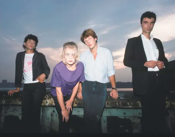  ?? Lynn Goldsmith / Getty Images ?? The Talking Heads, in 1980, included Jerry Harrison, Tina Weymouth, Chris Frantz and David Byrne. Frantz, in a more recent photo below, has written a memoir.