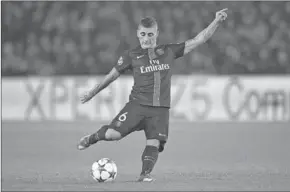  ??  ?? Marco Verratti heeft vier jaar geleden de overstap gemaakt van Pescara naar PSG om de Champions League te winnen. (Foto: Xinhua)