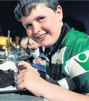  ??  ?? Jack Rogan, 11, of Birkdale, was diagnosed with bone cancer last month; inset, brother Oliver, left, and cousin Connor will shave their heads