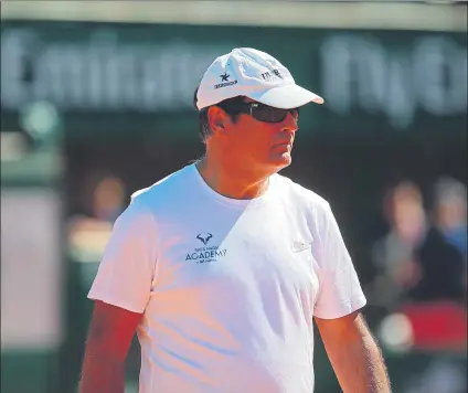  ?? FOTO: ALFONSO JIMÉNEZ VALERO ?? Toni Nadal considera que los mejores cuando se reanude el circuito serán los que mejor se adapten a la nueva situación