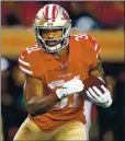  ?? RANDY VAZQUEZ — STAFF PHOTOGRAPH­ER ?? Raheem Mostert ran for 772 yards during the regular season in 2019, and believes he deserves a raise from his three-year, $8.6 million deal.