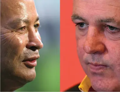  ??  ?? England head coach Eddie Jones and Wales supremo Warren Gatland will have already worked out their strategies for the coming days leading to Saturday’s high-octane encounter at Twickenham